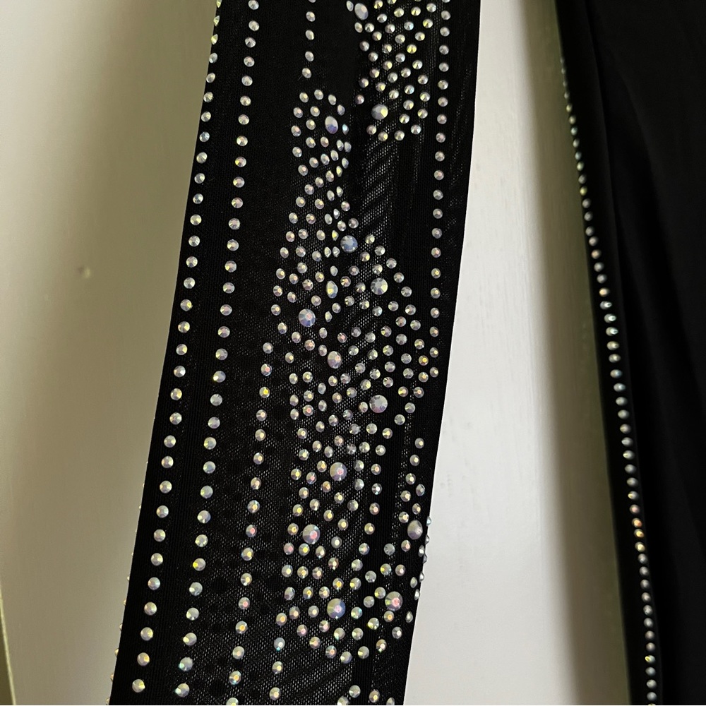 Xtaren | Black Rhinestone Dress Size: Medium - Picture 3 of 5